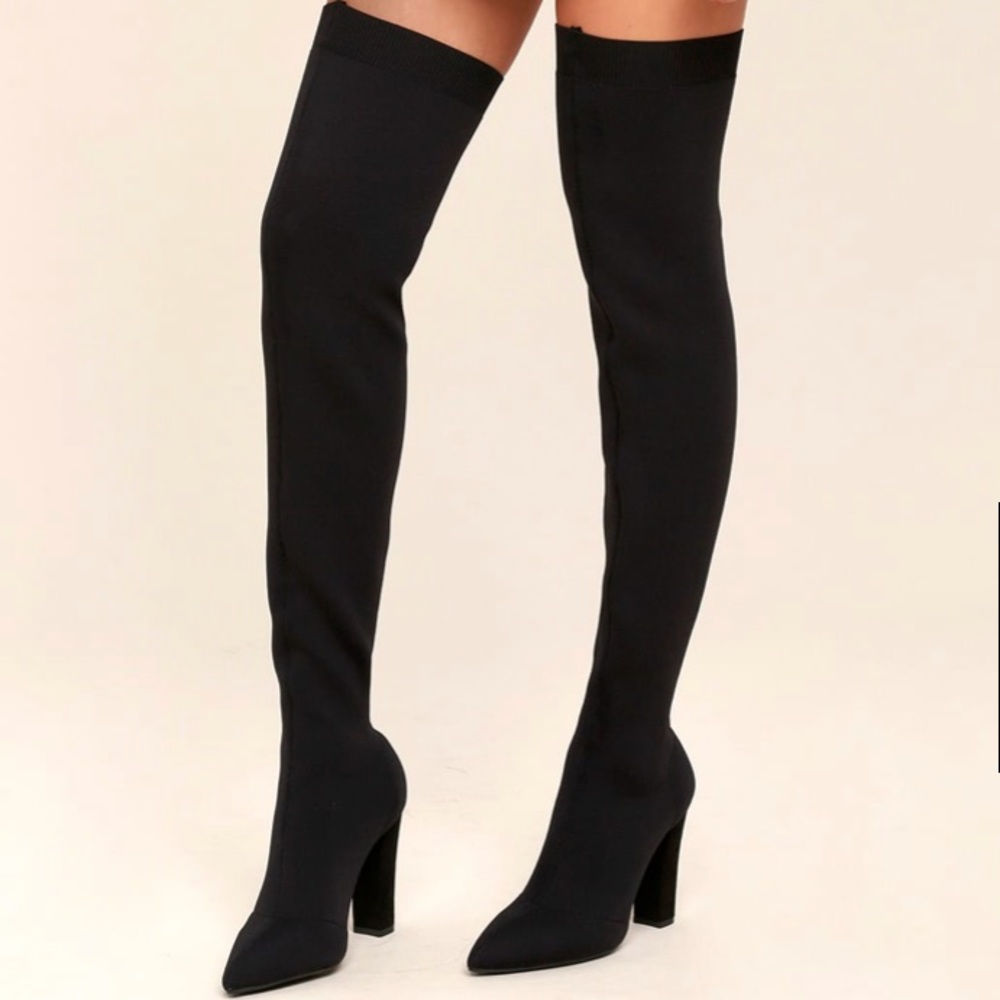Lulu’s Alyce over the knee sock boots